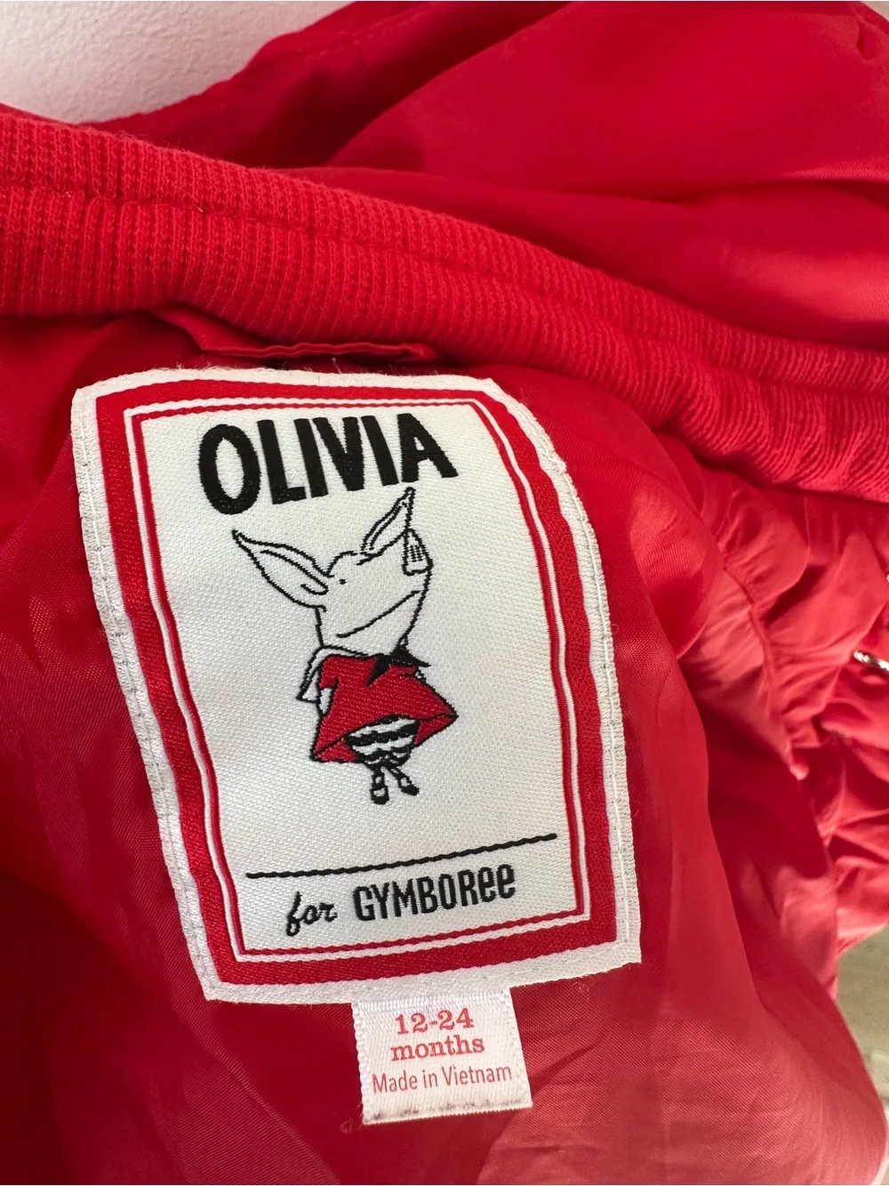 Gymboree Olivia Collection Bright Red Toddler Puffer Coat